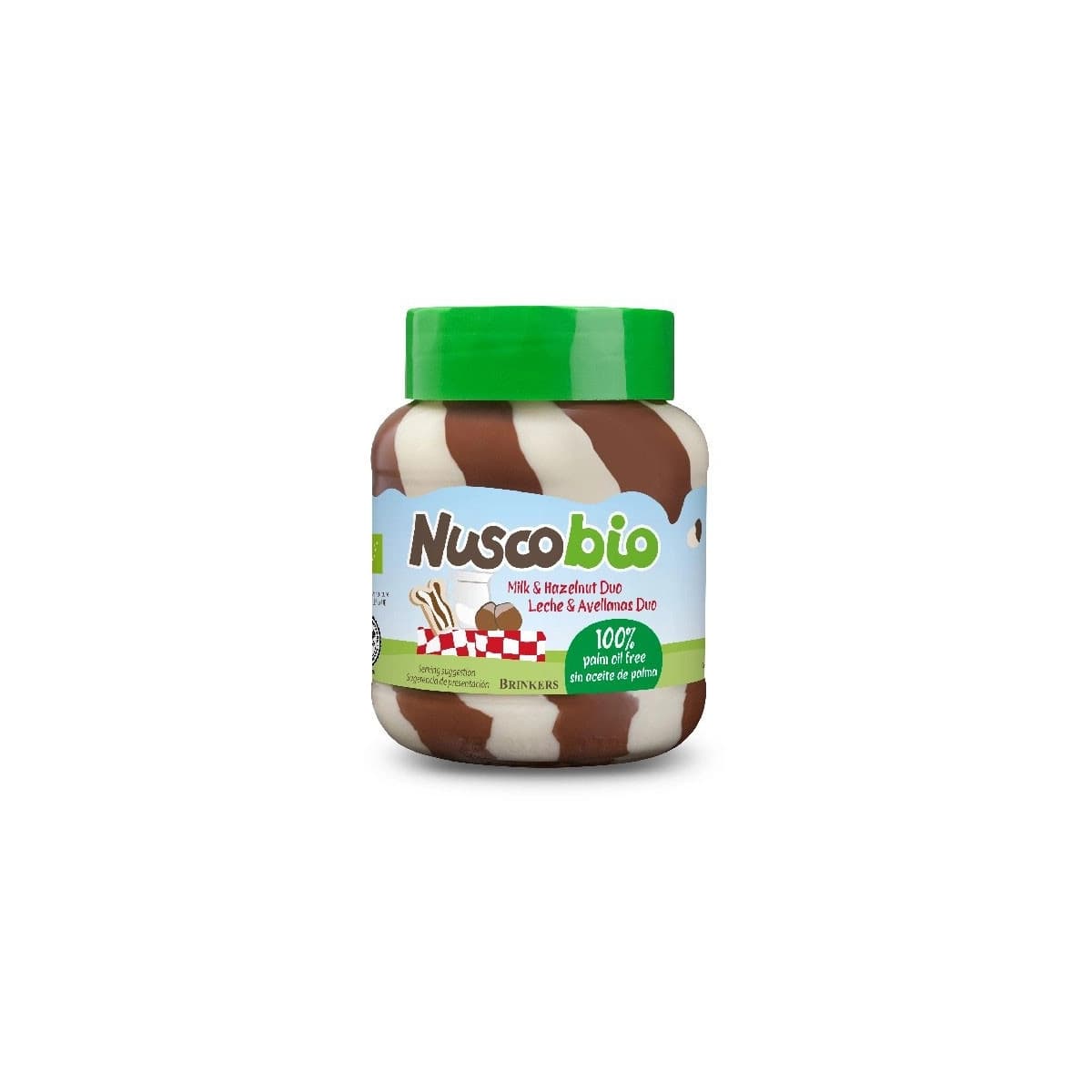 Crema de chocolate duo bio 400g Nuscobio