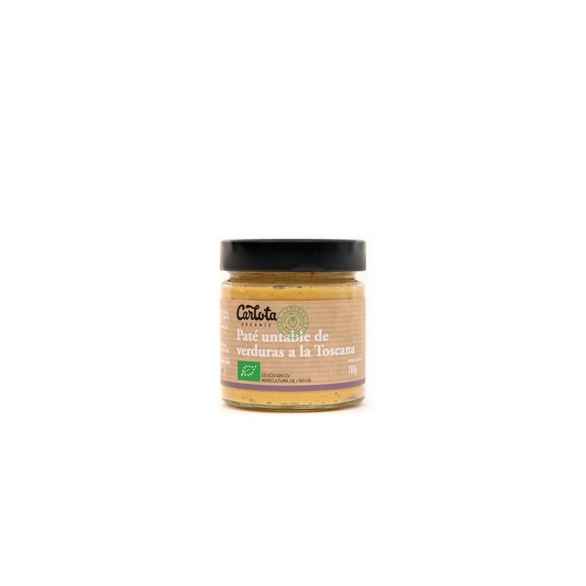 Pate de verdura a la toscana Bio 180g Carlota Organic