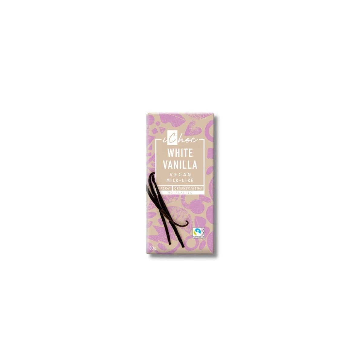 Chocolate blanco vegano con vainilla bio 80g Ichoc