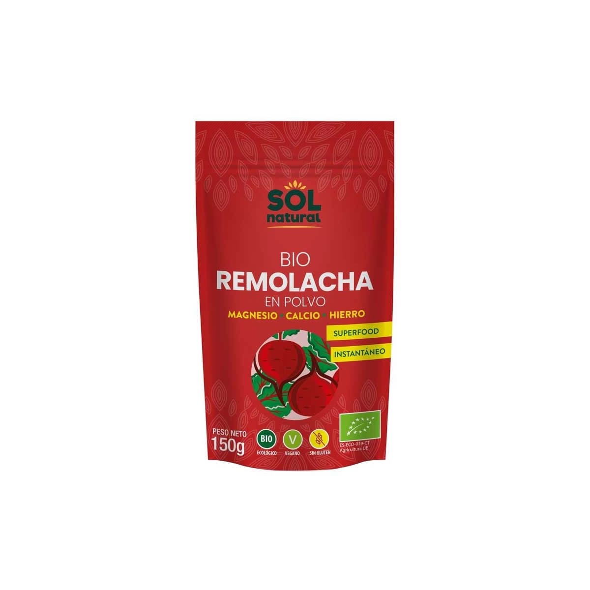 Remolacha roja en polvo bio 150g Sol Natural