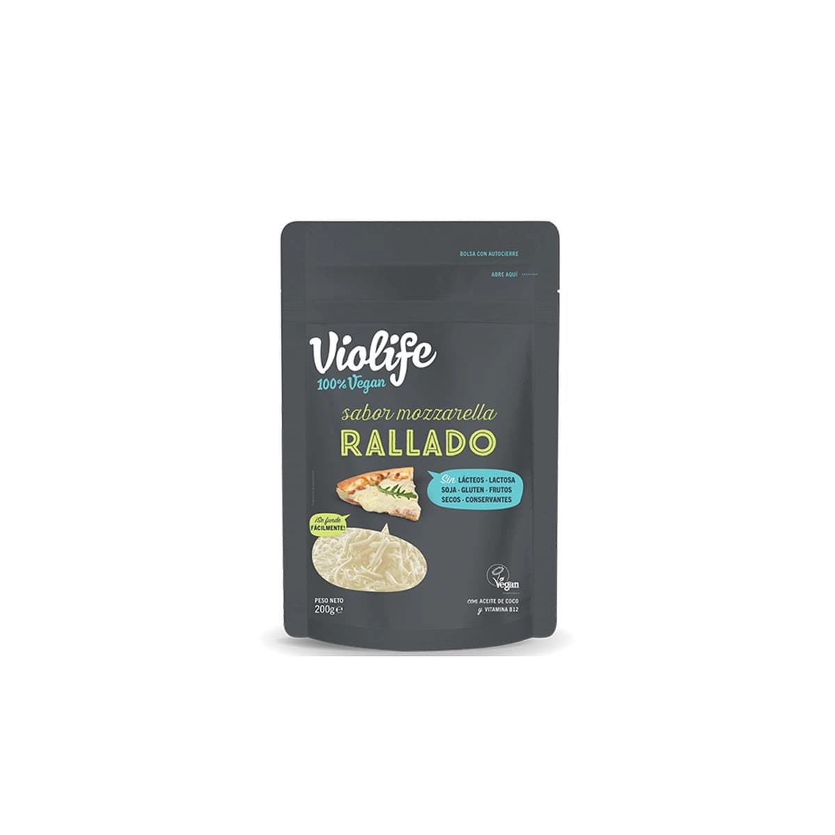 Rallado vegano sabor mozzarella 200gr Violife
