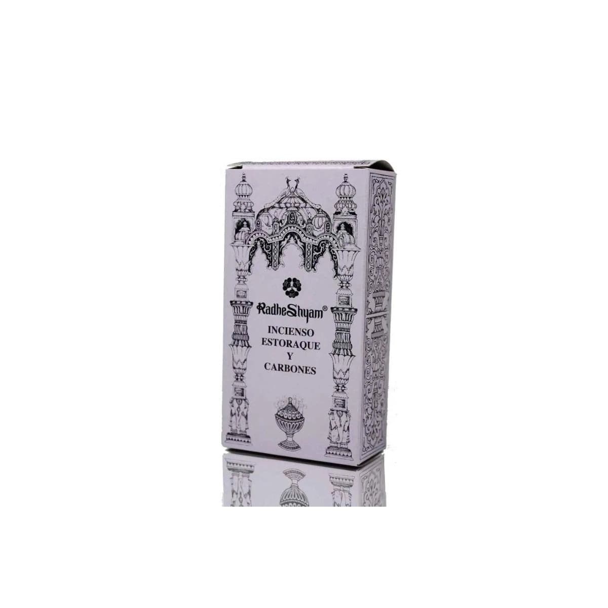 Incienso Estoraque 50g y Carbones 10u Radhe Shyam
