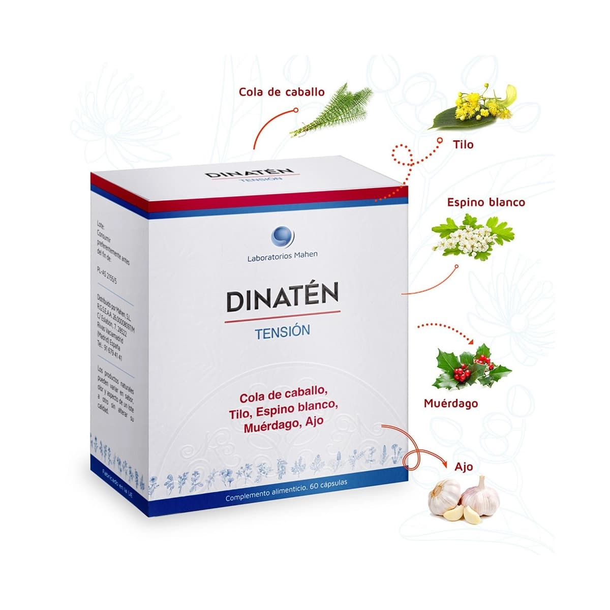 Dinaten 1 (tension) 60 capsulas Mahen