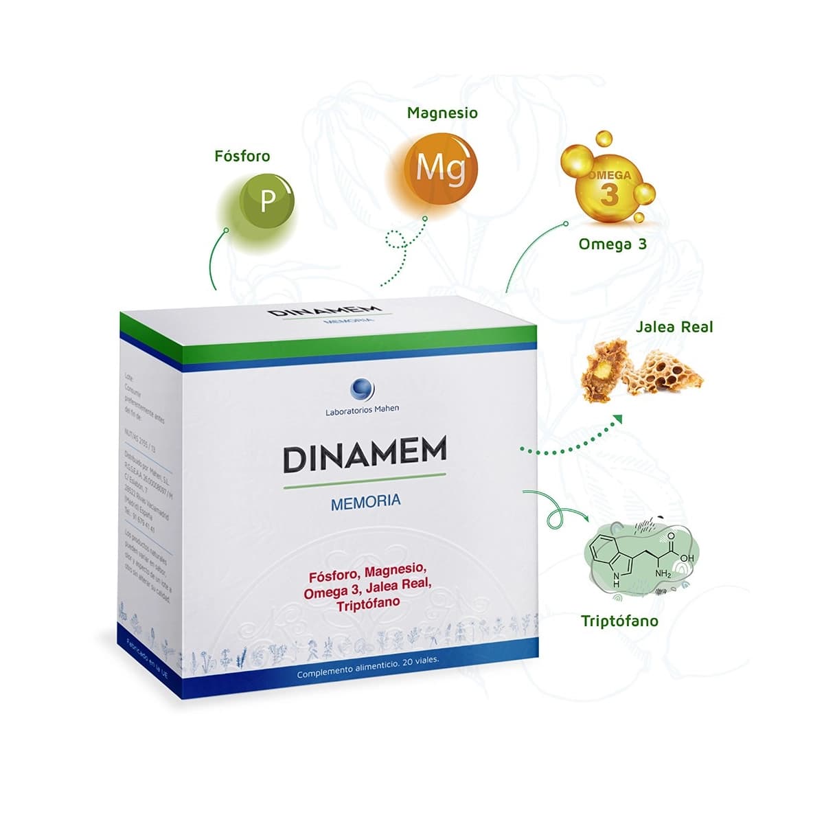 Dinamem 24 (memoria) 20 viales Mahen
