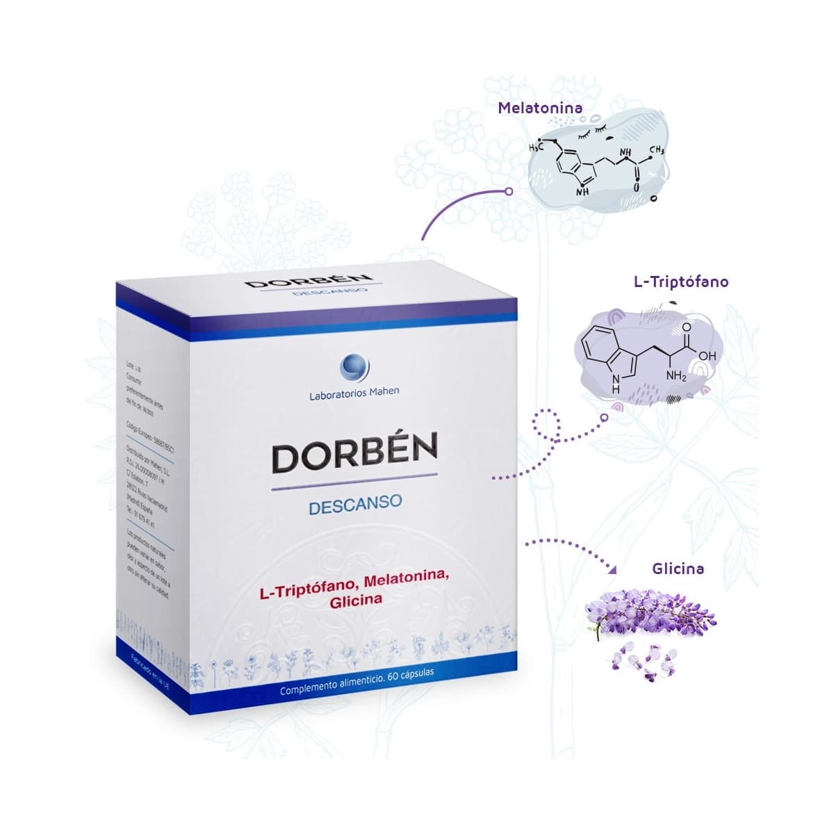 Dorben 60 capsulas (descanso y relax) Mahen