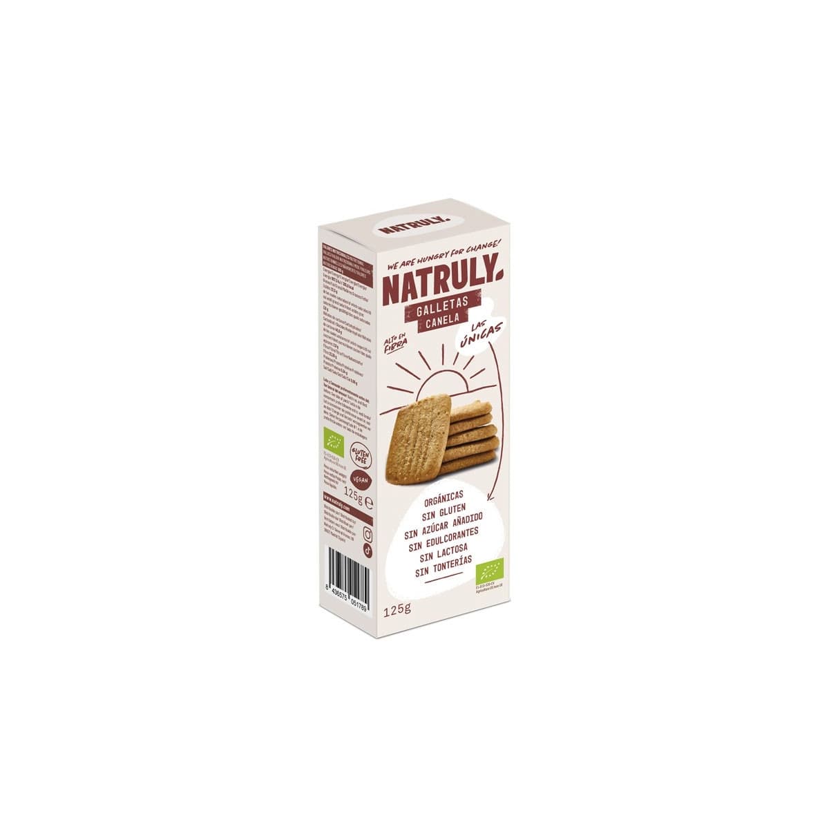 Galletas de Canela sin gluten Bio 125g Natruly