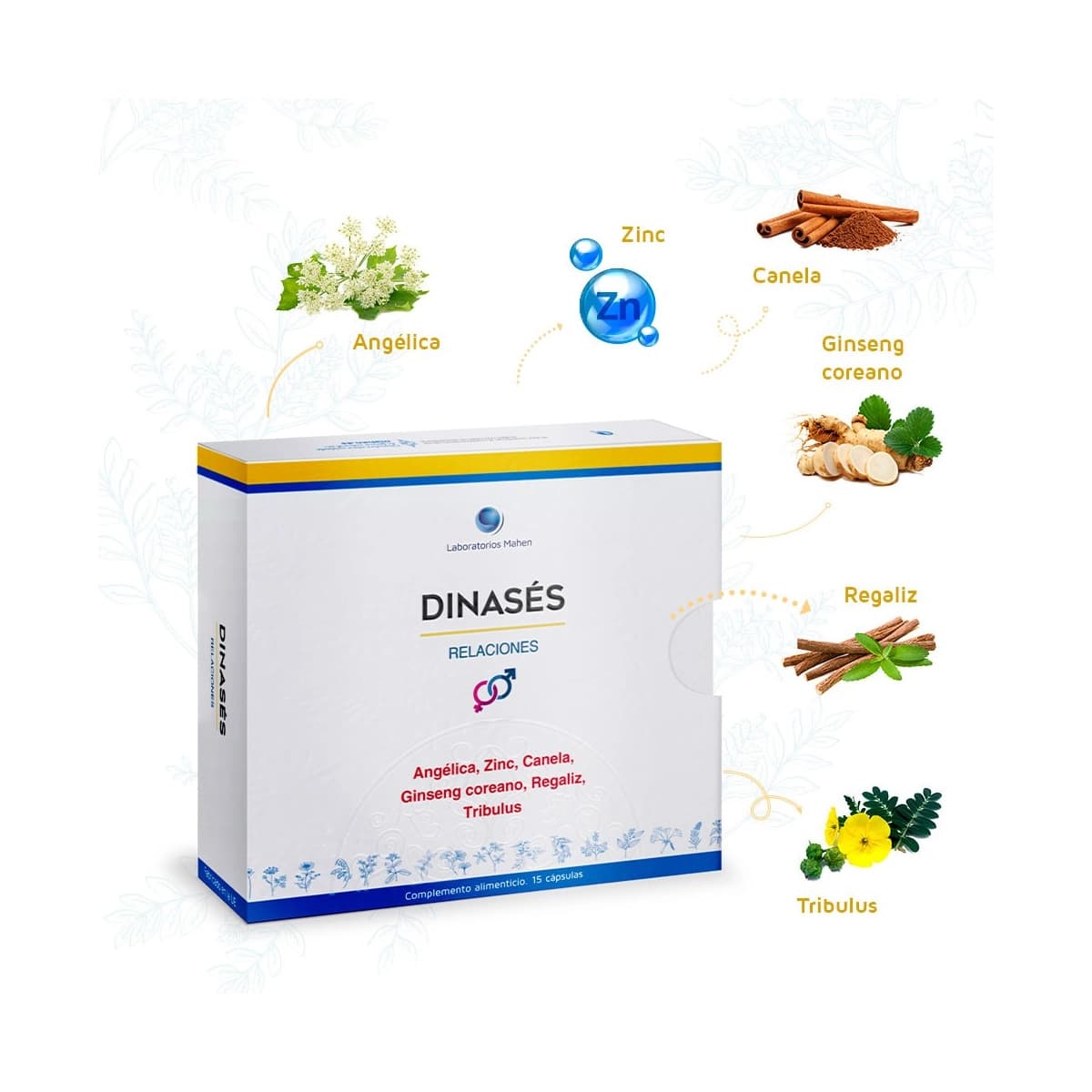 Dinases (relaciones) 15 capsulas Mahen