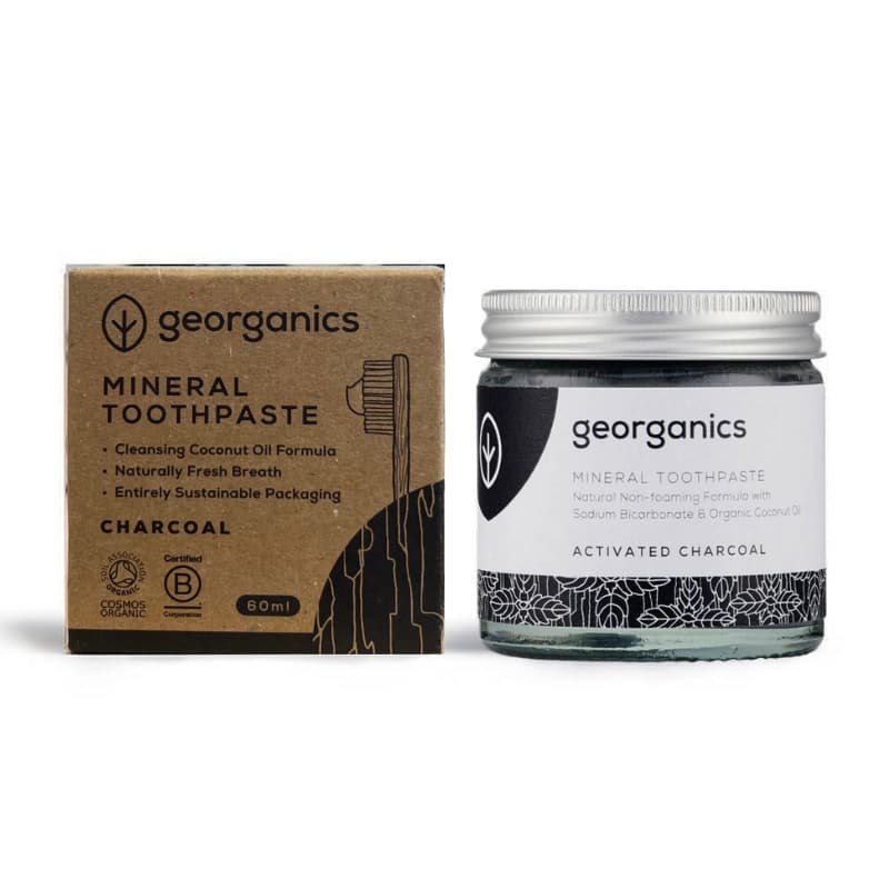 Pasta dental mineral con Carbon Activo 60ml Georganics