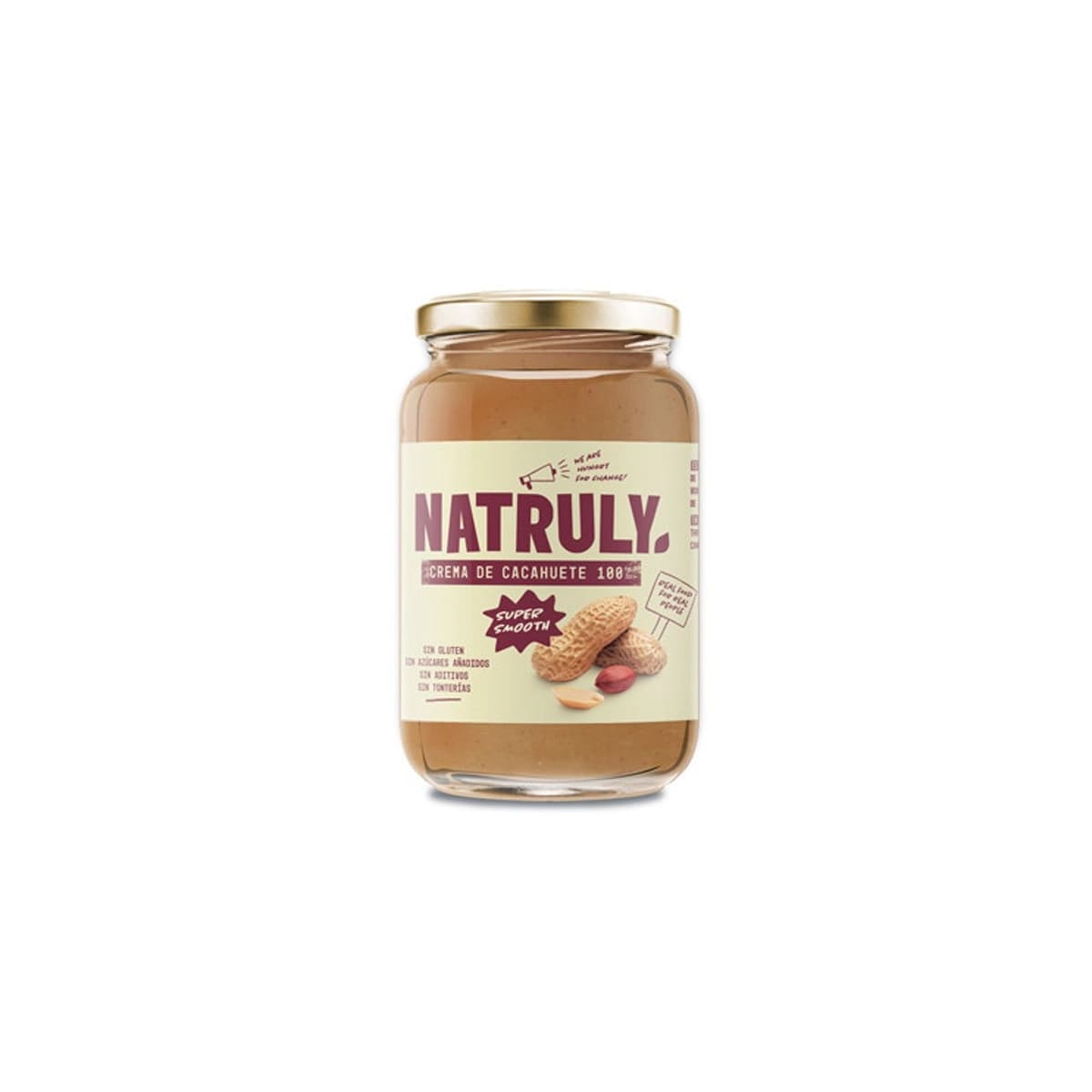 Crema de cacahuete Supersmooth 500g Natruly