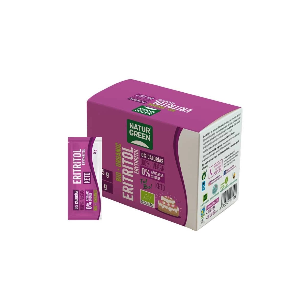 Eritritol sticks Bio 54x5g (270g) Naturgreen