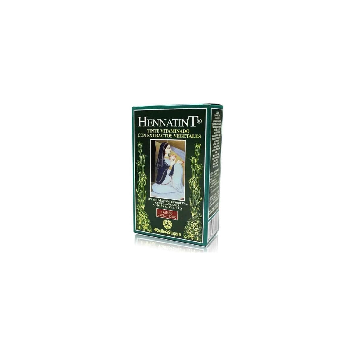 HennaTint 7 castaño caoba oscuro 60ml+60ml Radhe Shyam
