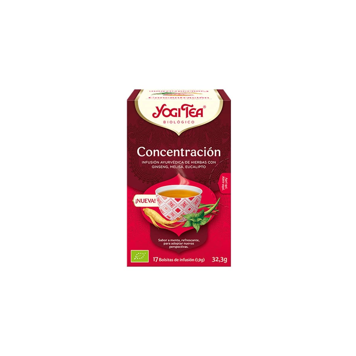 Yogi Tea Concentracion Bio 17 filtros BIO