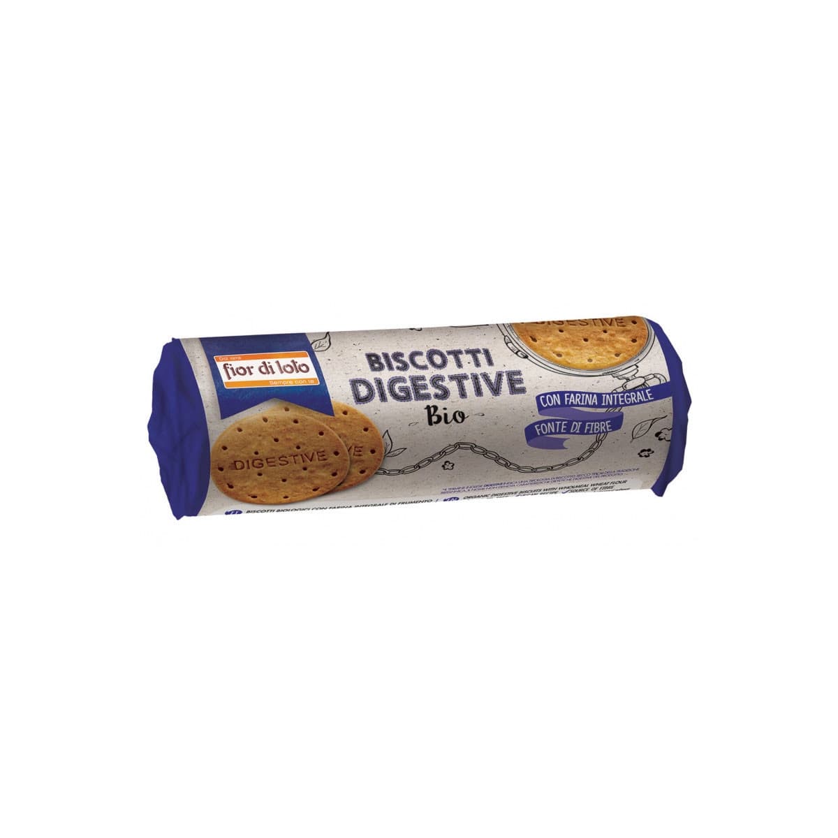 Galletas digestive integrales Bio 250g Fior di Loto