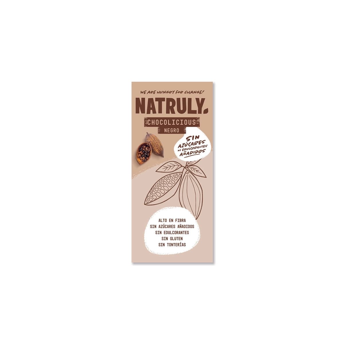 Tableta de Chocolate Negro 72% 85g Natruly