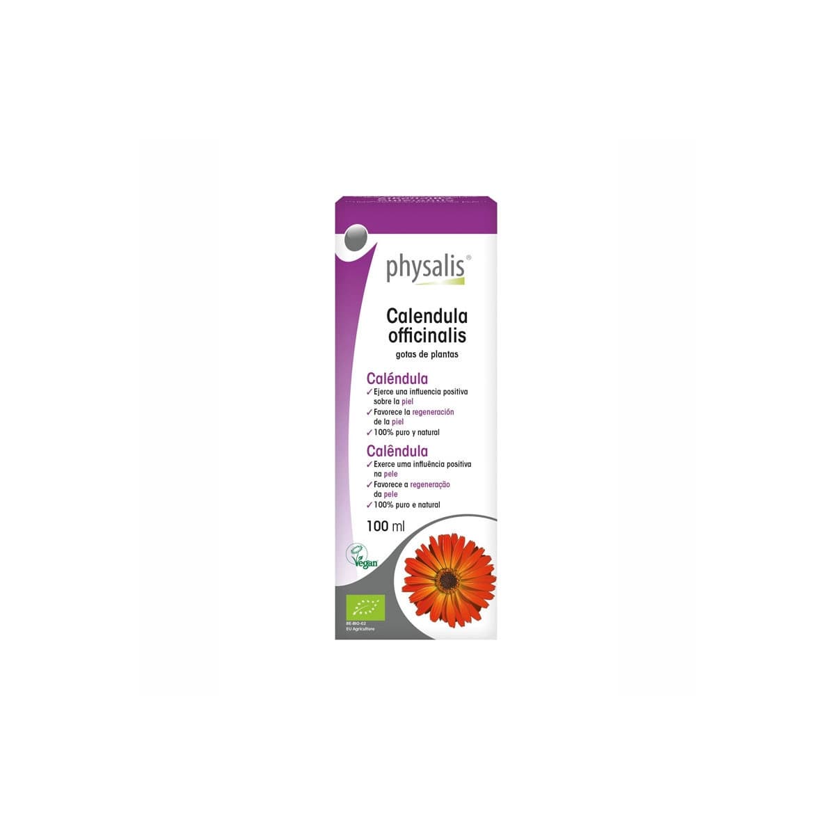 Calendula Officinalis extracto hidroalcoholico bio 100ml Physalis