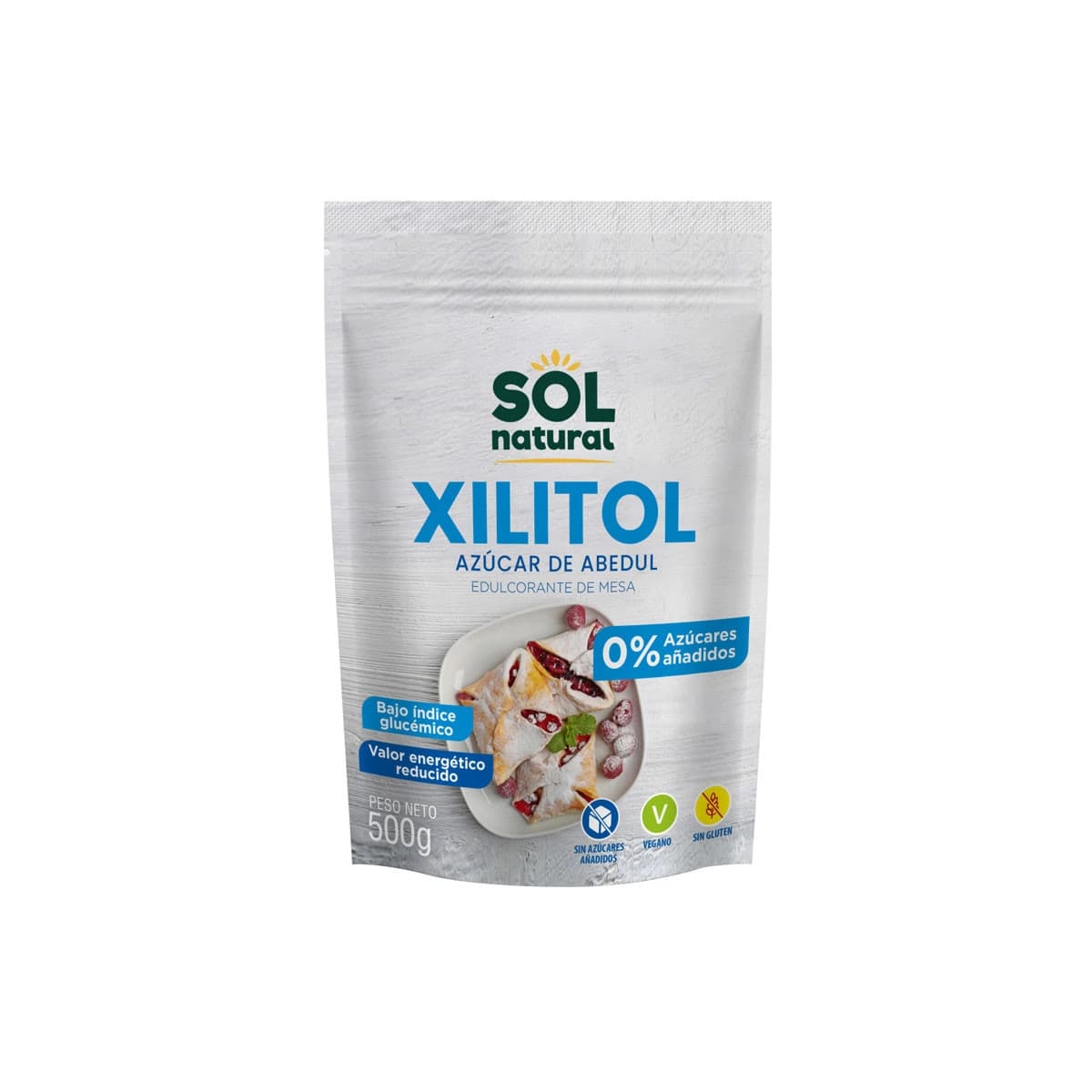 Xilitol-Azucar de abedul bote 500g Sol Natural