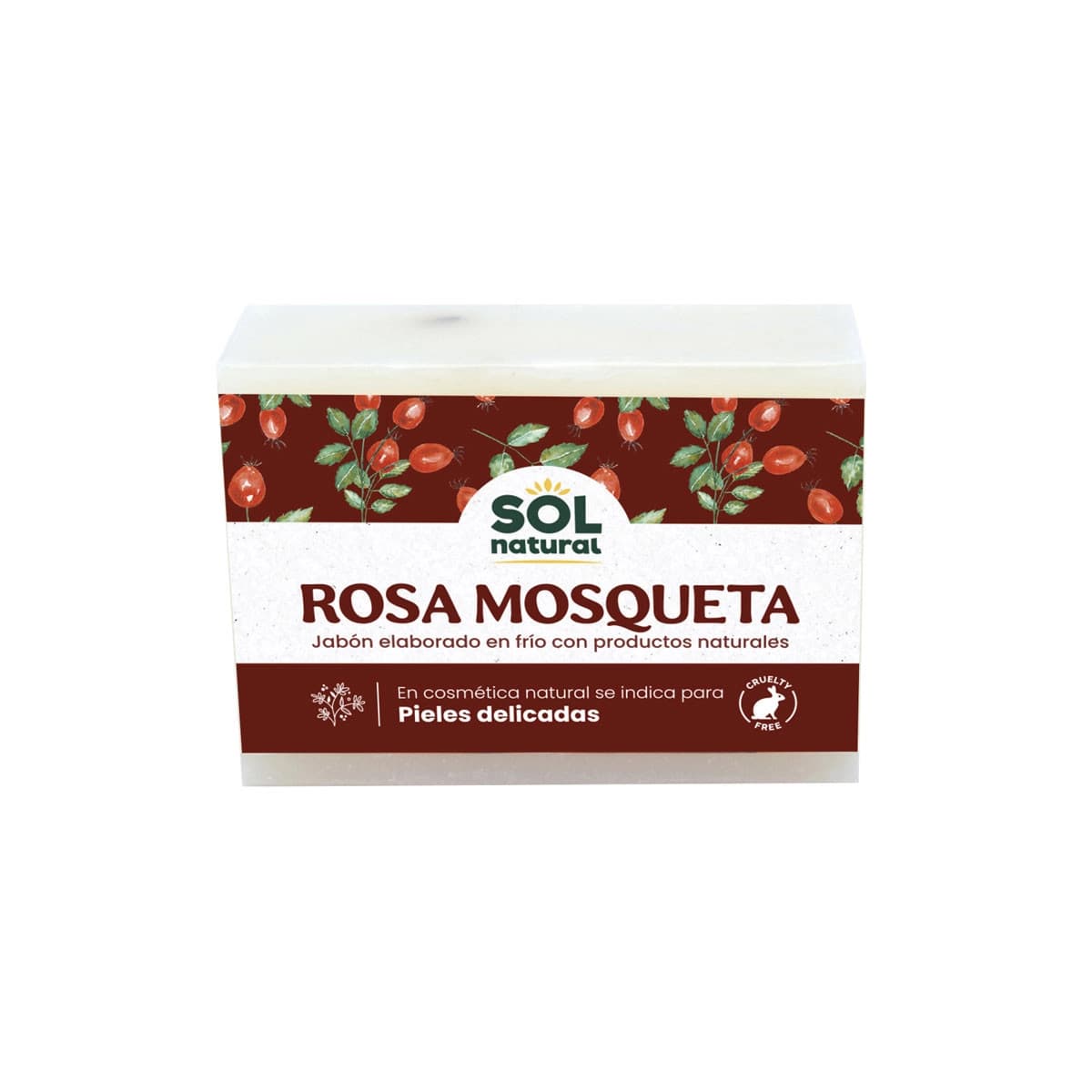 Jabon de rosa mosqueta 100g Sol Natural