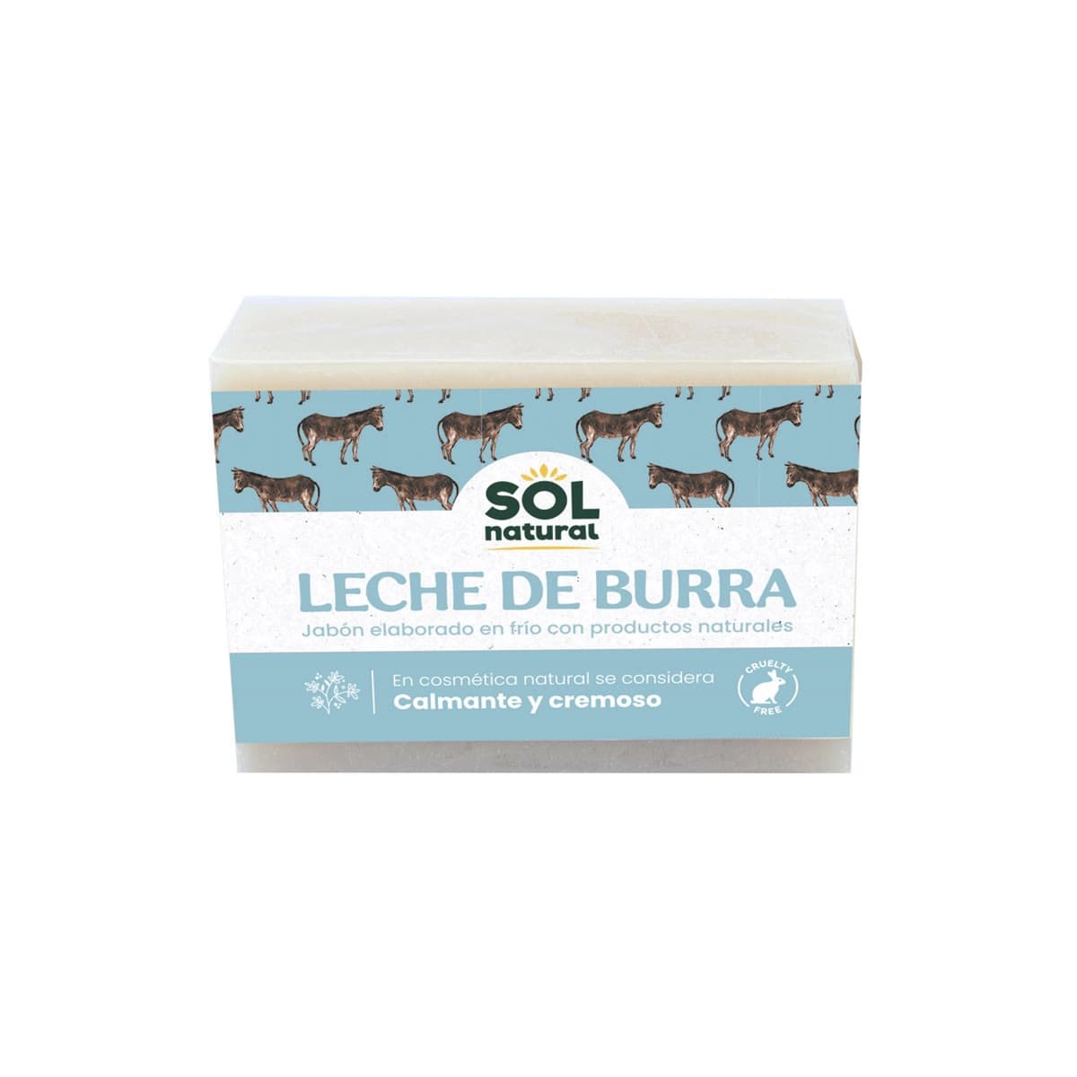 Jabon de leche de burra 100 g Sol Natural