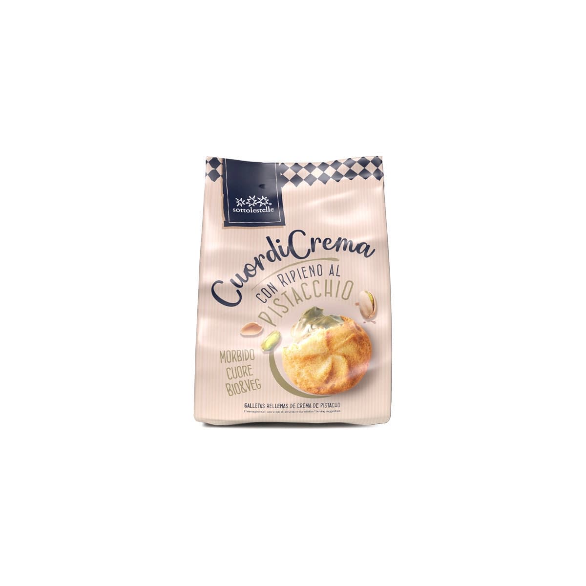 Galletas rellena crema pistacho 200g Sottolestelle