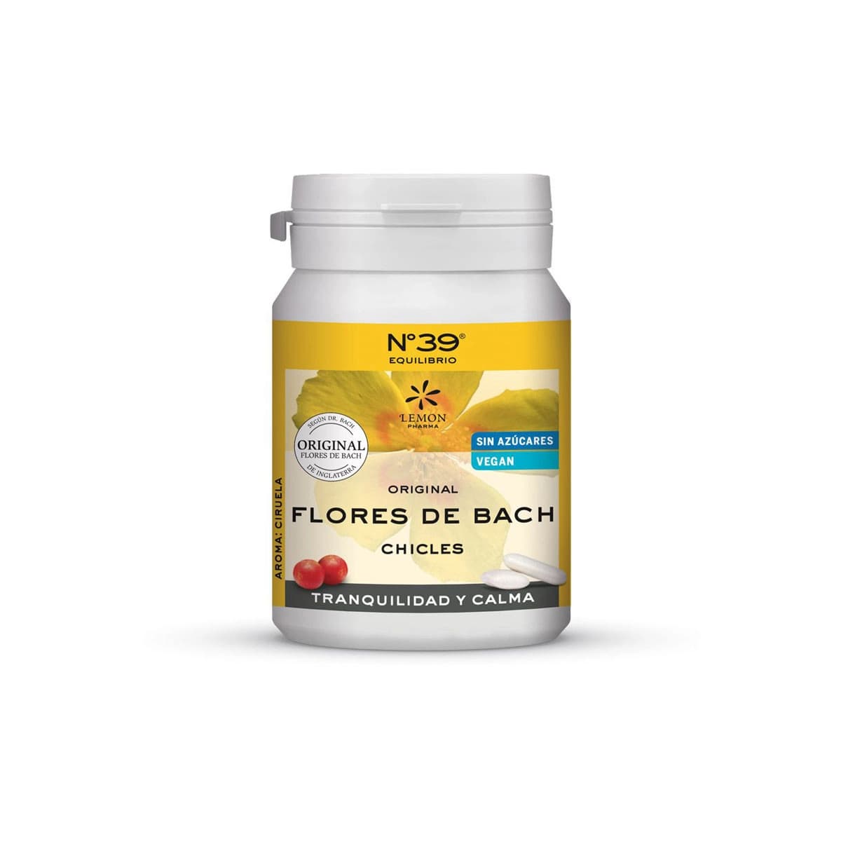Chicles Flores de Bach Nº39 Bio 60g Lemon Pharma