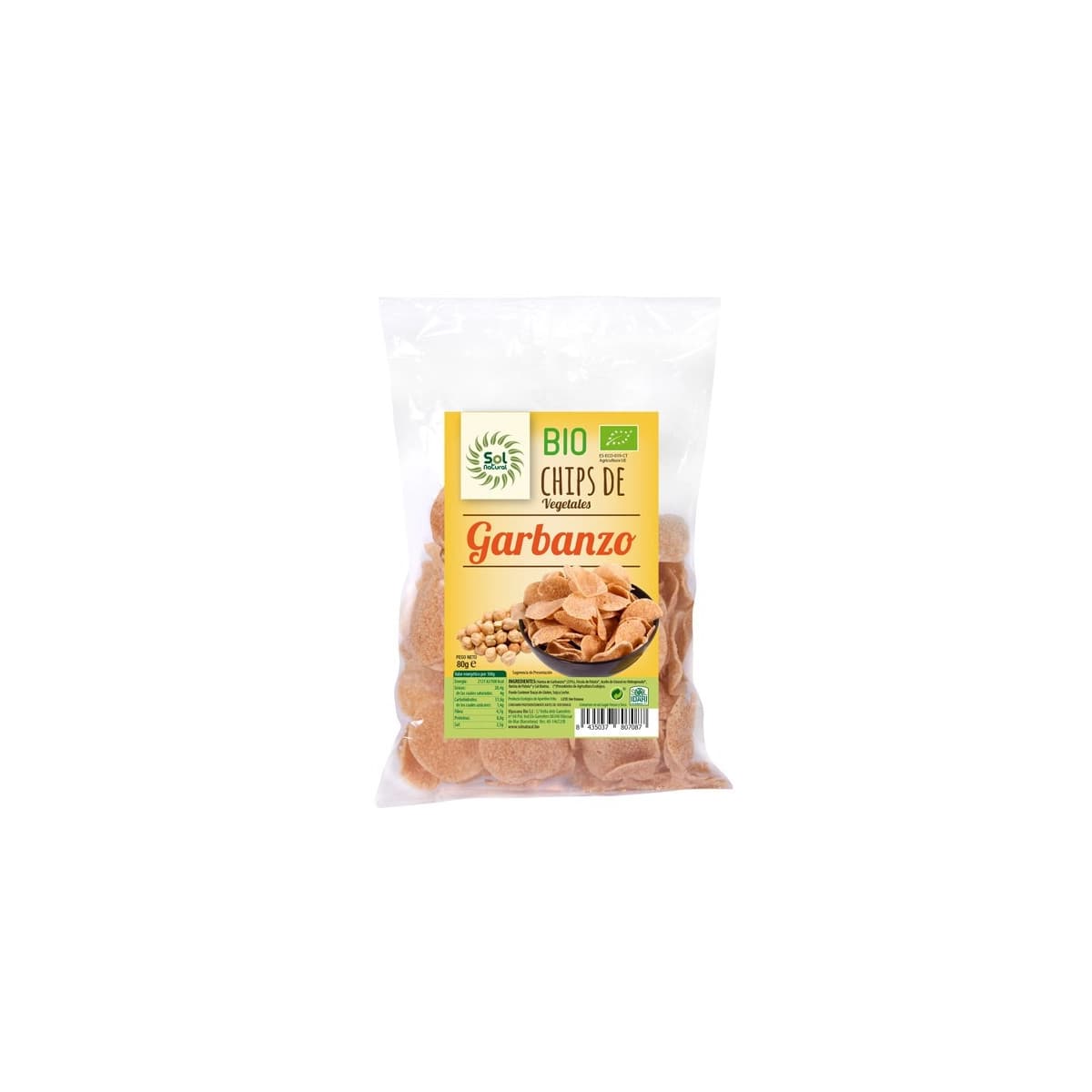 Chips de garbanzo bio 80g Sol Natural