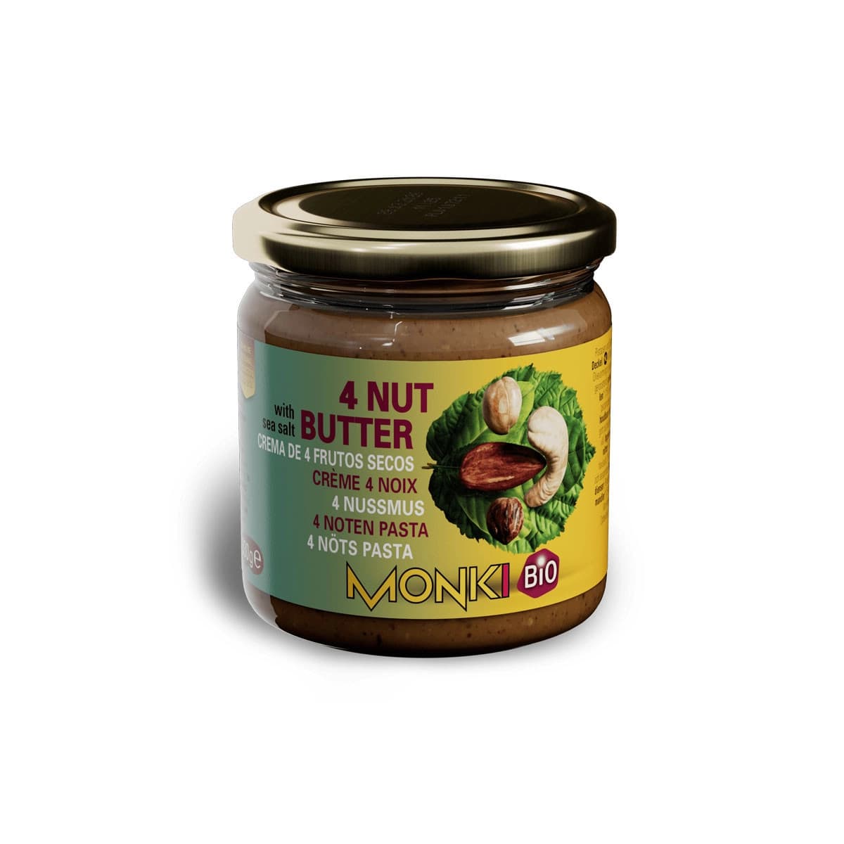 Crema mezcla de 4 frutos secos 330g Monki
