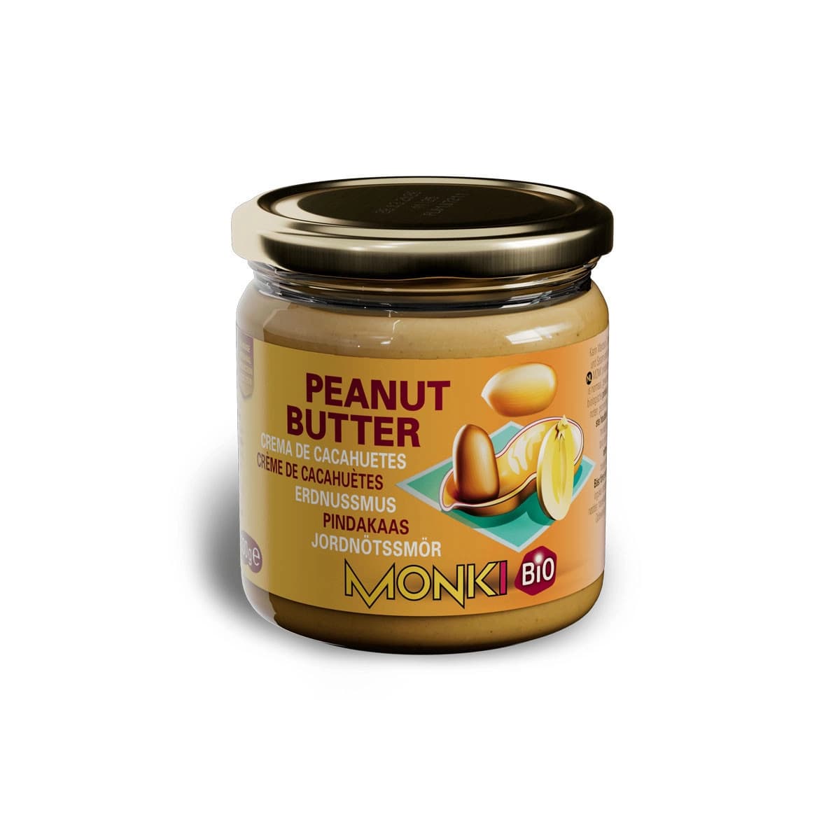 Crema de Cacahuetes SIN SAL 330g Monki