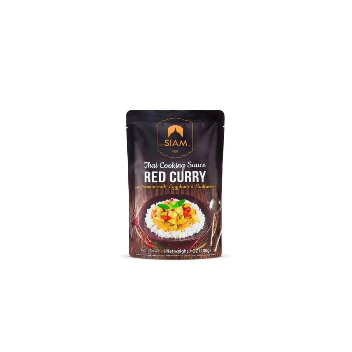 Salsa de curry rojo con vegetales 200g deSIAM