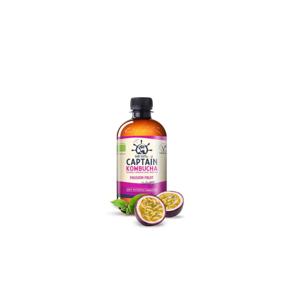 Kombucha Passion Fruit Bio 400ml Captain Kombucha