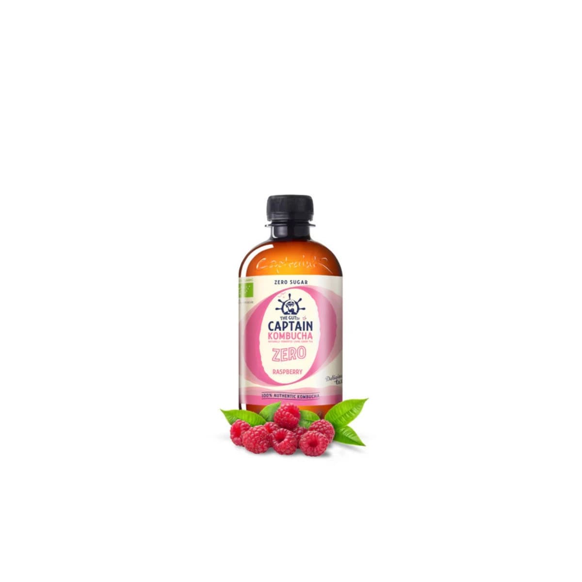 Kombucha ZERO Raspberry Bio 400ml Captain Kombucha