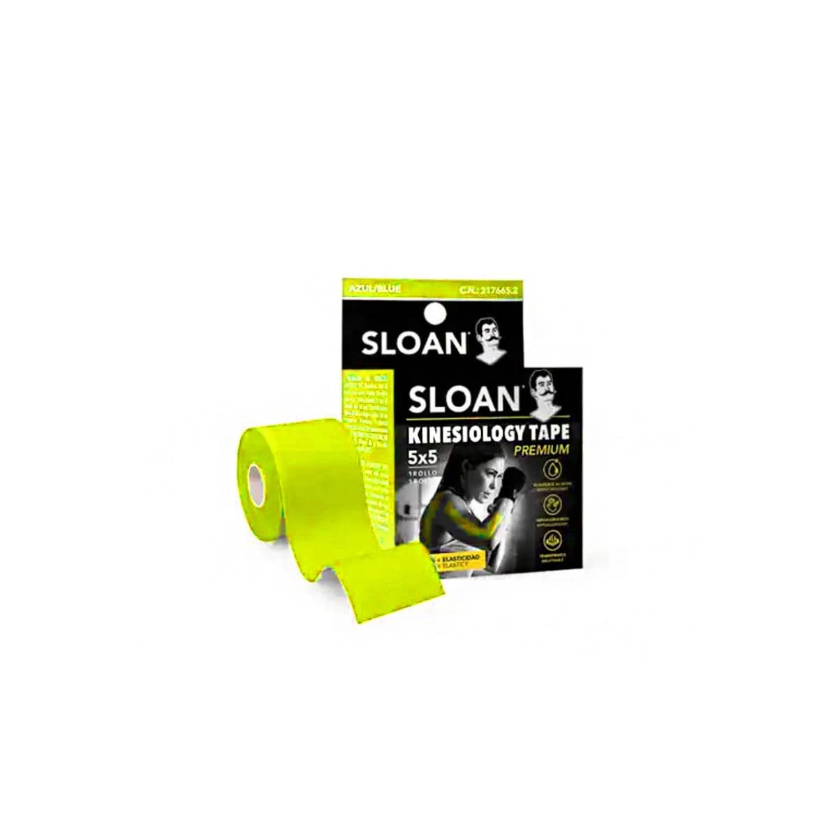 Sloan kinesiology Tape AMARILLO 5x5