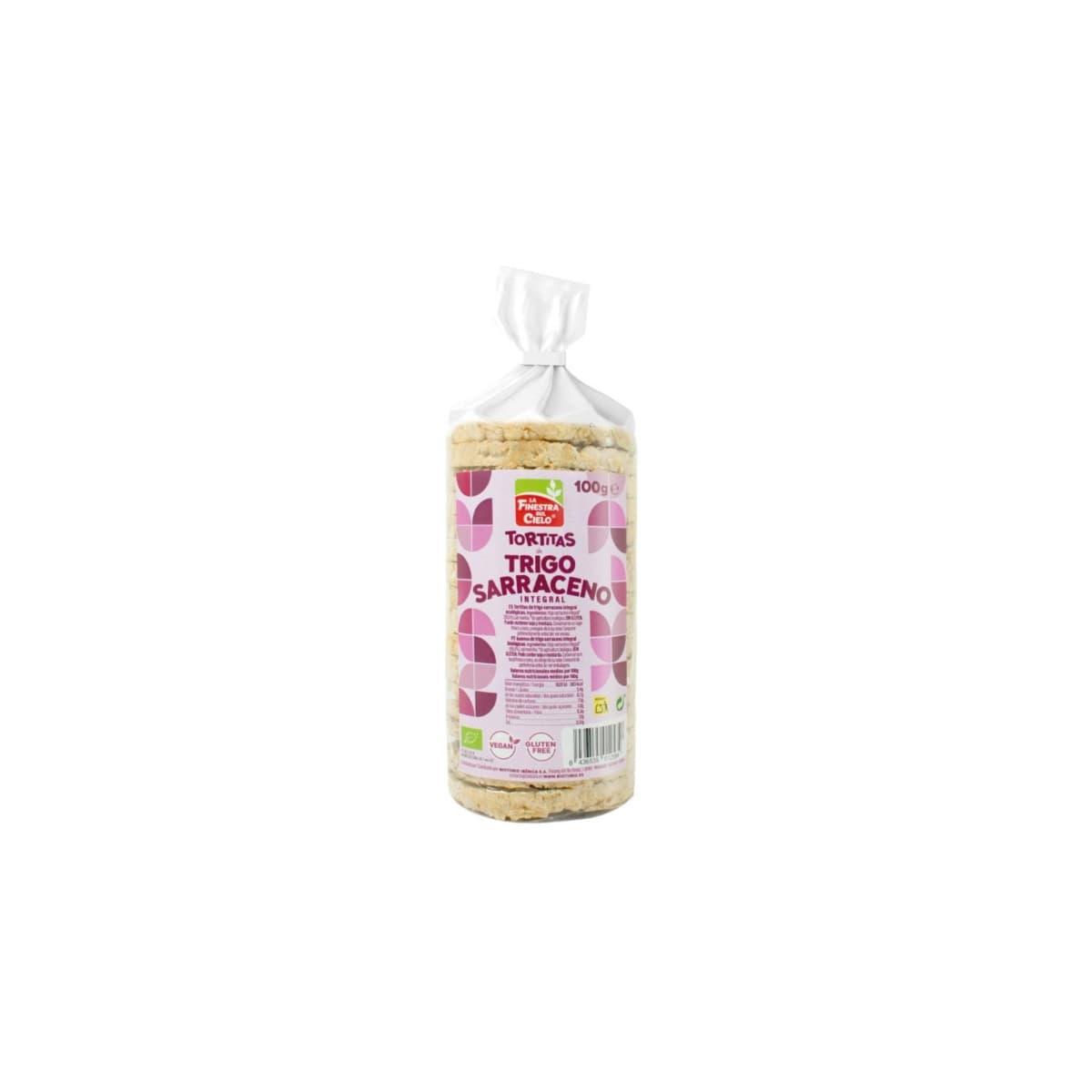 Tortitas de trigo sarraceno con sal y s/g Bio 100g La Finestra