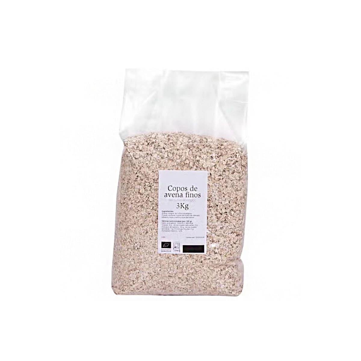 Copos de avena finos Bio 3kg Sol Natural