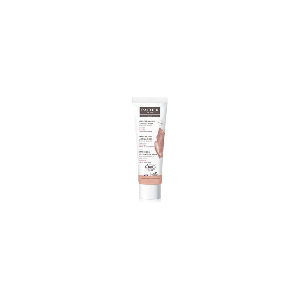 Mascarilla Arcilla Rosa (piel sensible) 100ml Cattier
