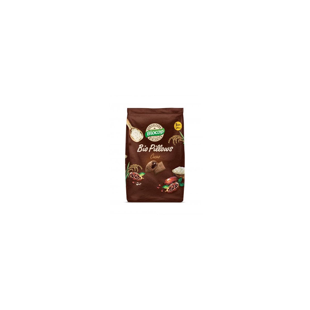 Cereales rellenos de chocolate negro 300 g Biocop