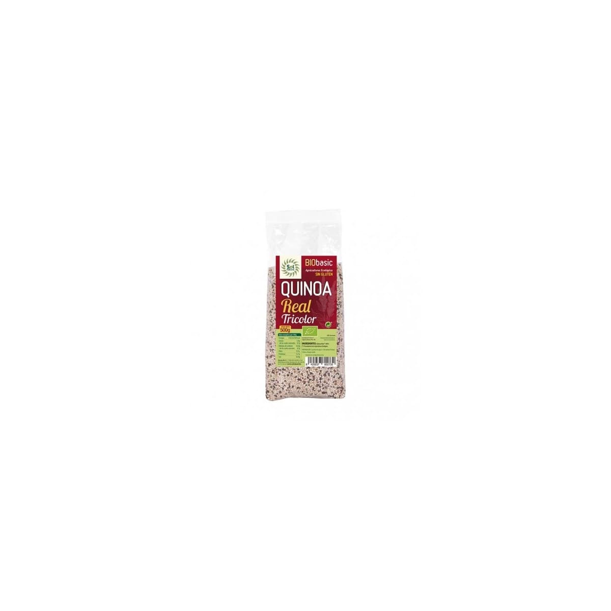 Quinoa Real tricolor sin gluten bio 500g Sol Natural