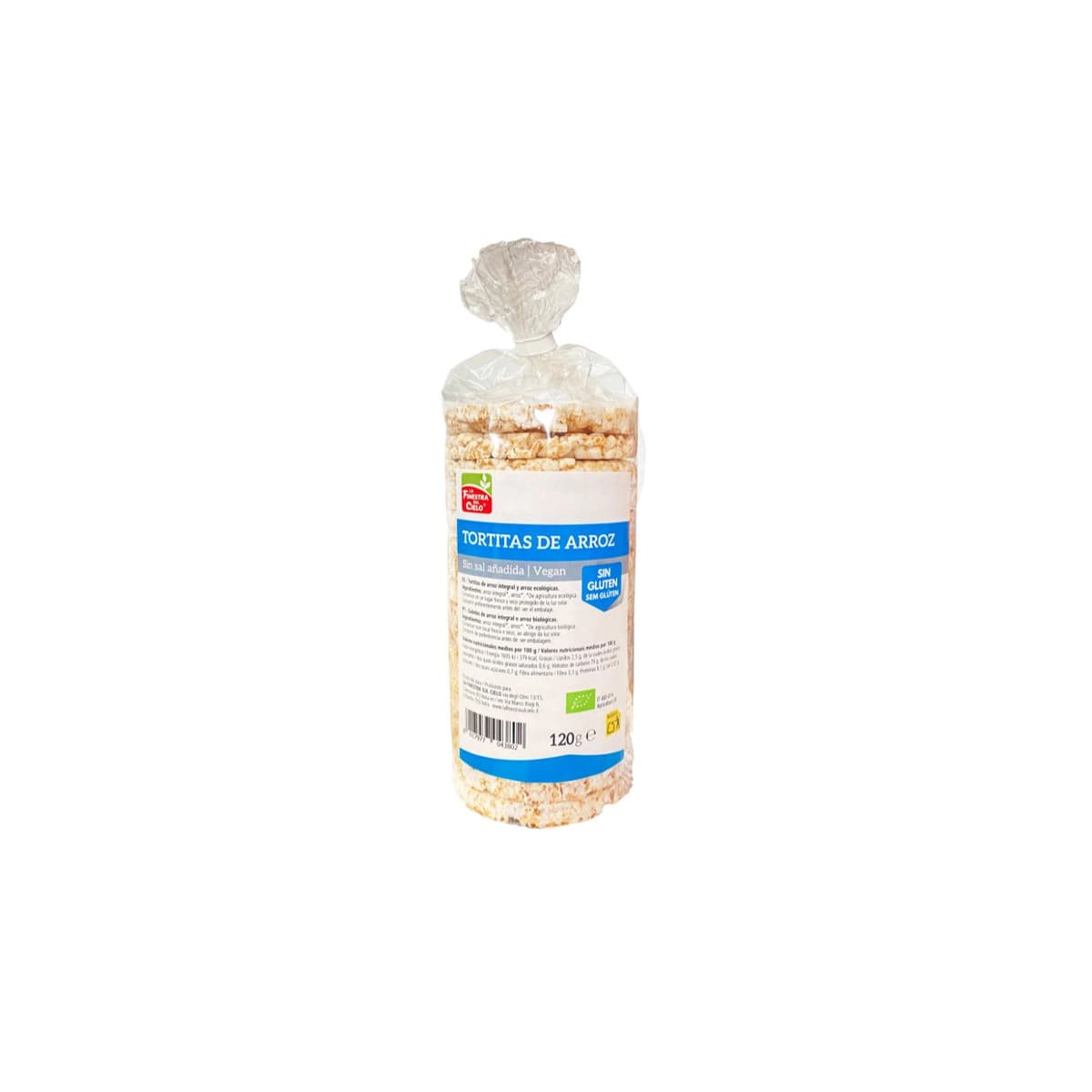 Tortitas de arroz integral sin gluten bio 120g La Finestra