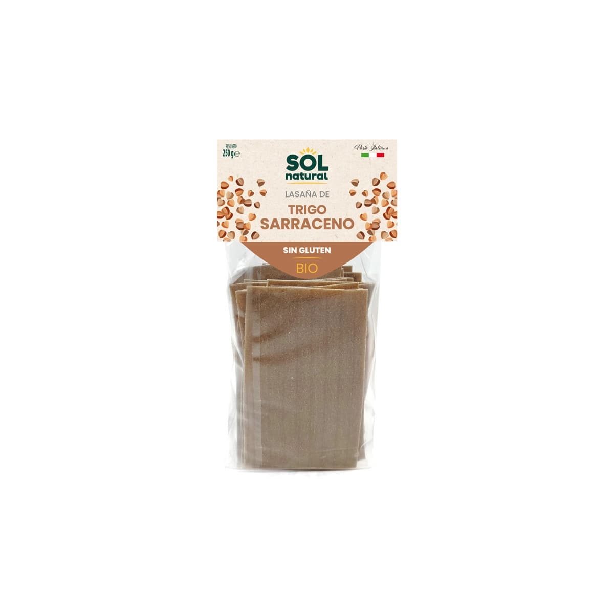 Lasaña de Trigo sarraceno S/G Bio 250g Sol Natural