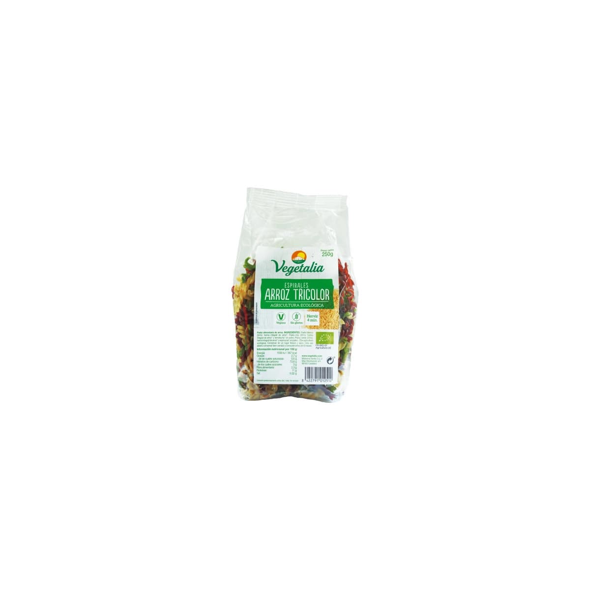 Espirales de Arroz Tricolor Bio 250g Vegetalia