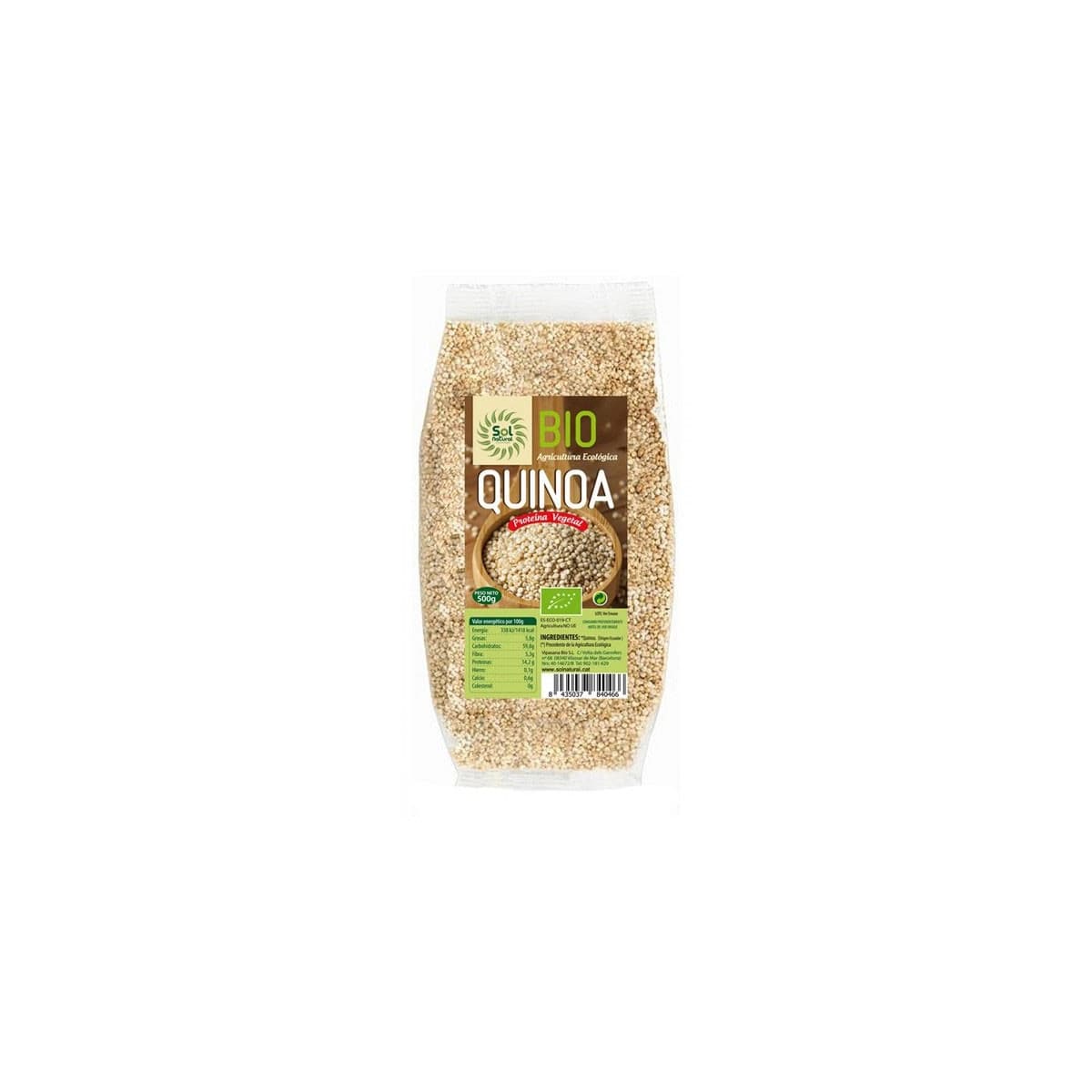 Quinoa bolsa 500g Sol Natural