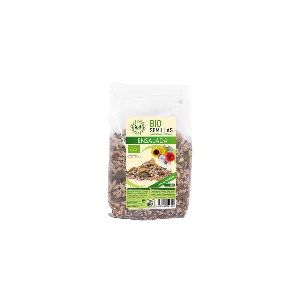 Mix de semillas para ensalada bio 250g Sol Natural