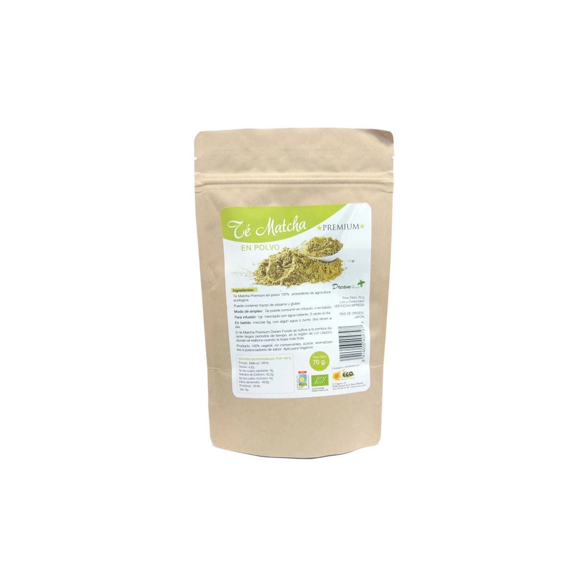 Te Matcha premium bio 70 g Dream Foods