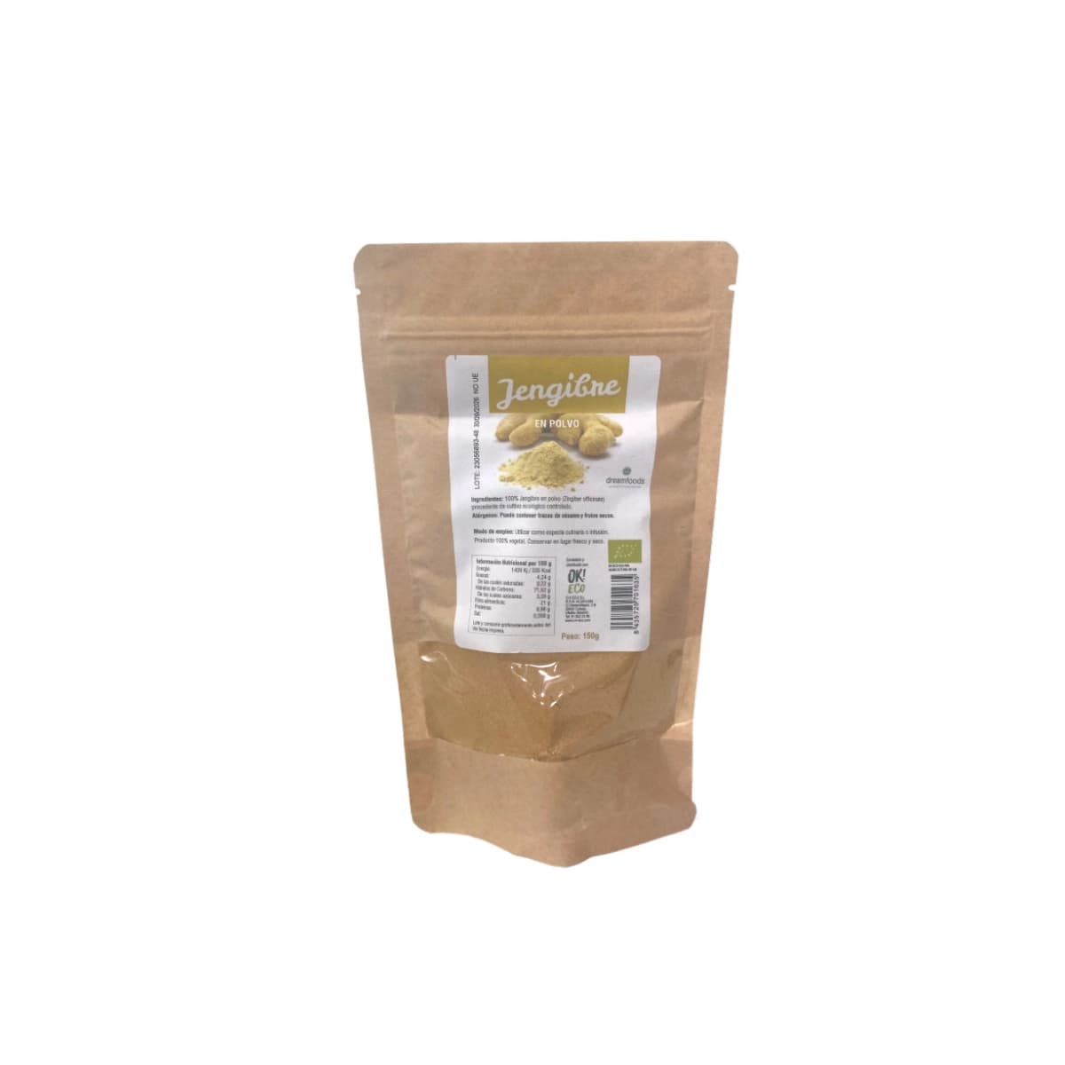 Jengibre polvo Bio 150g Dream Foods