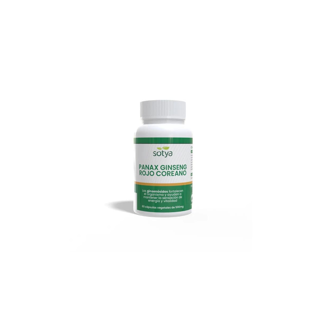 Panax Ginseng rojo coreano 500mg 60 capsulas Sotya