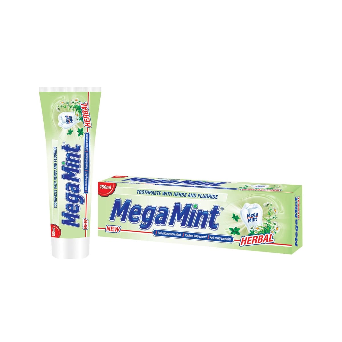 Dentifrico herbal Megamint 150ml Rose&Rose