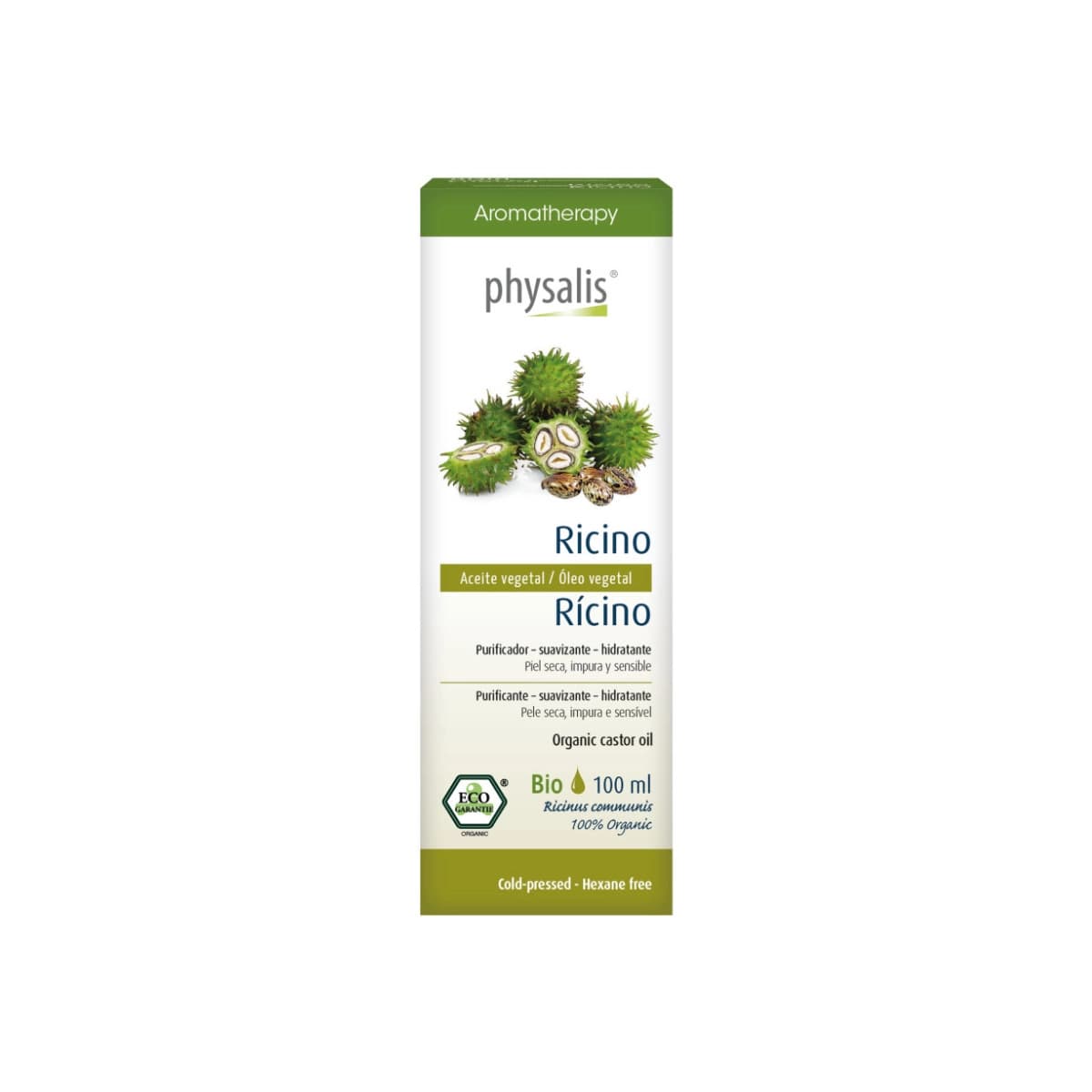 Aceite vegetal de ricino bio 100ml Physalis