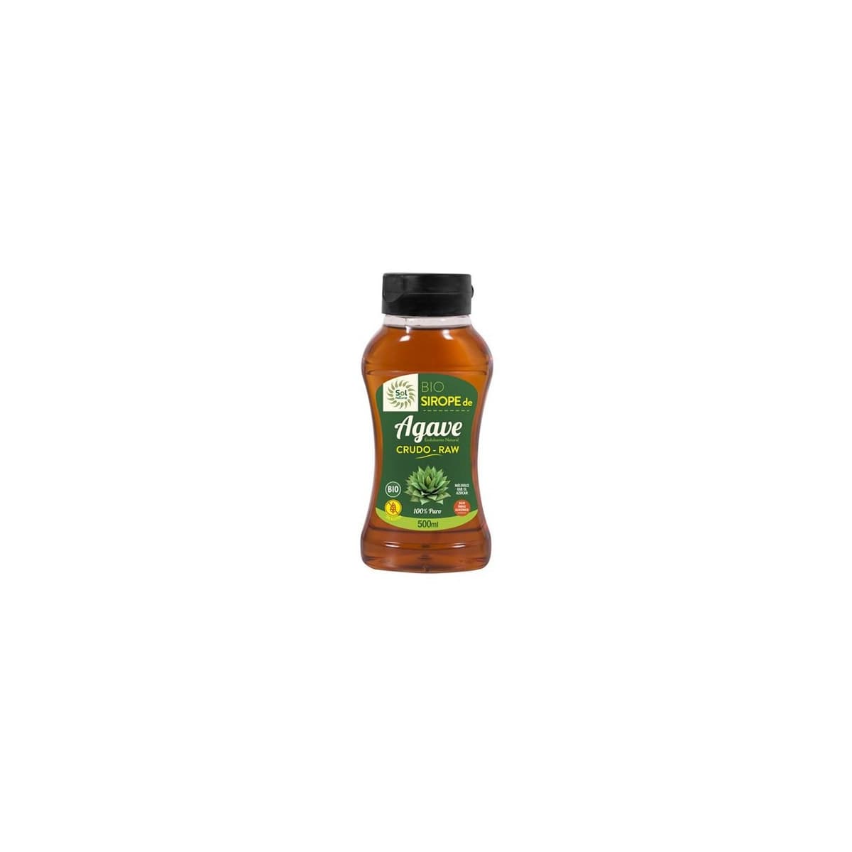 Sirope de agave crudo-raw sin gluten bio 500 ml Sol Natural
