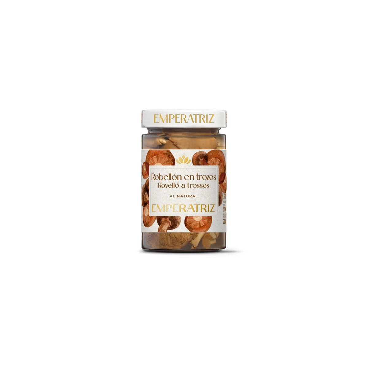 Rovellon en trozos al natural bio 370ml Emperatriz