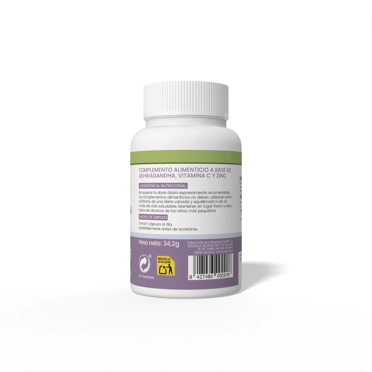 Ashwagandha 570mg 60 capsulas Sotya