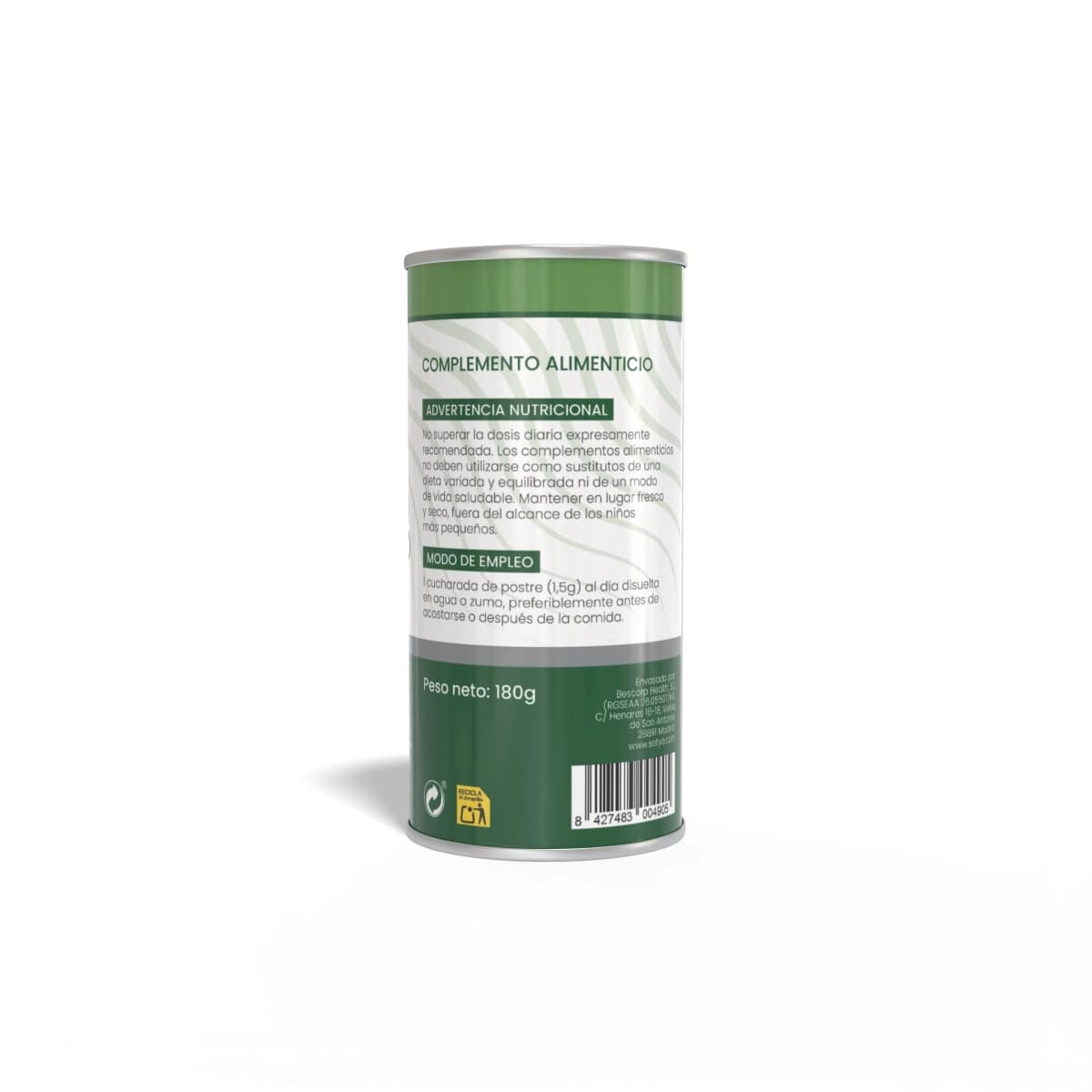 Carbonato de magnesio neutro polvo 180g Sotya